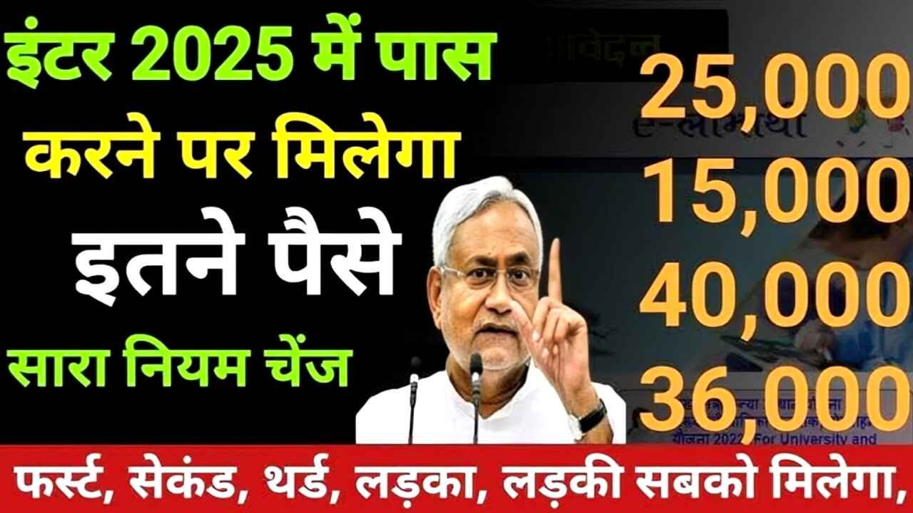 Bihar Board Inter Scholarship 2025 - इंटर पास करने वालों को कितनी राशि मिलती है?